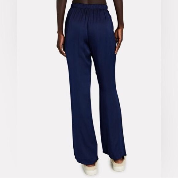 DONNI. Silky Flared Pants in Navy Blue XS NWT - Picture 4 of 13